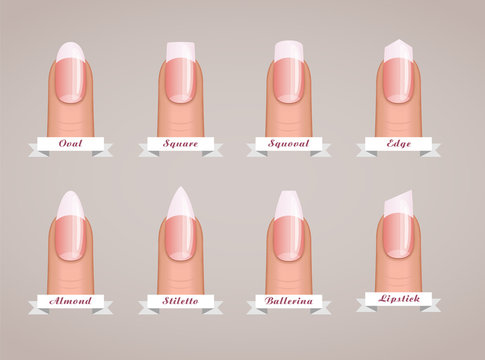 A Wide Variety of Nail Shapes at Lux Nail Bar